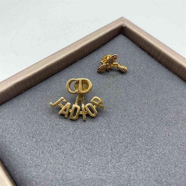 

new brass silver needle quality earrings female asymmetric size pearl earrings