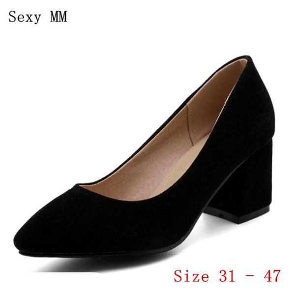 

pointed toe high heels women pumps heel shoes stiletto woman party small plus size 31 32 33-40 41 42 43 44 45 46 47 dress, Black