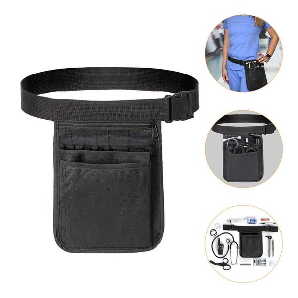 

storage bags 1pc waist bag organizer tool pouch (black)