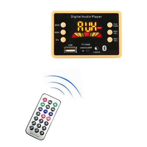 

& mp4 players bluetooth 5.0 car usb mp3 decoder board module wma wav tf card slot / fm remote