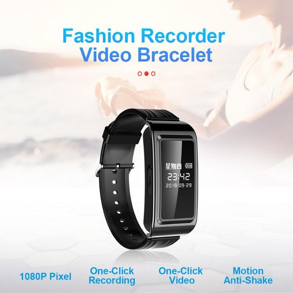 

mini cameras 1080p smart watch camera digital hd video cam sports recorder business wristband 128g