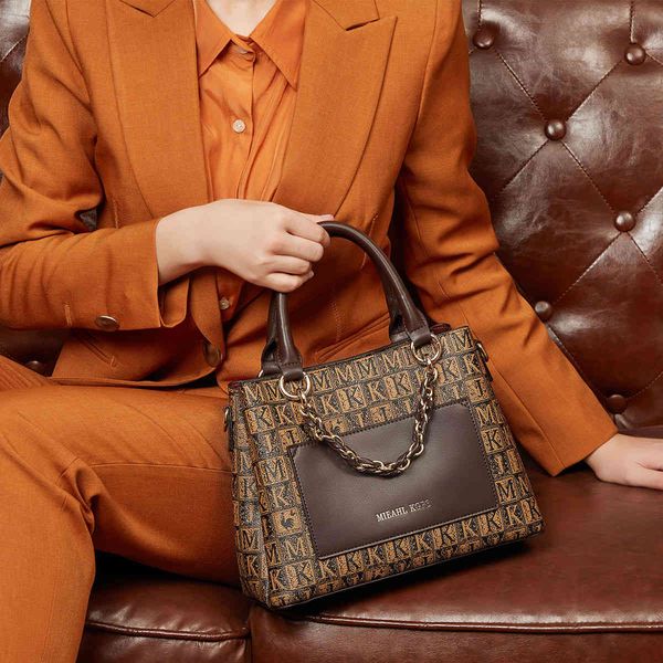 

hong kong little mk2021 new fashion handbag color matching women's bag temperament versatile single shoulder messenger