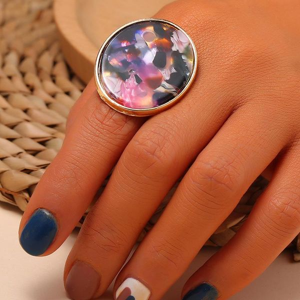 

wedding rings trendy gold color metal geometric adjustable finger for women bohemian opening statement fashion party jewelry gift, Slivery;golden