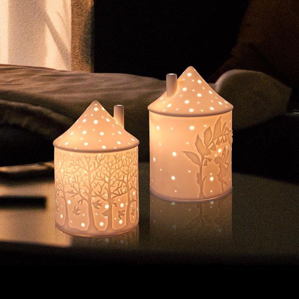 

candle holders modern aroma lamp ceramic holder home romantic decoration accessories jars burner candlestick