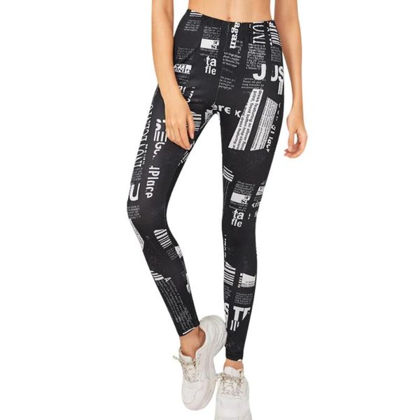 

yoga outfits high waist pants women's letter print workout leggings fitness sports running elastic energy seamless 2021, White;red