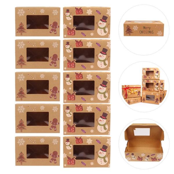 

gift wrap 10pcs paper bakery box beautiful cake boxes chic dessert with window