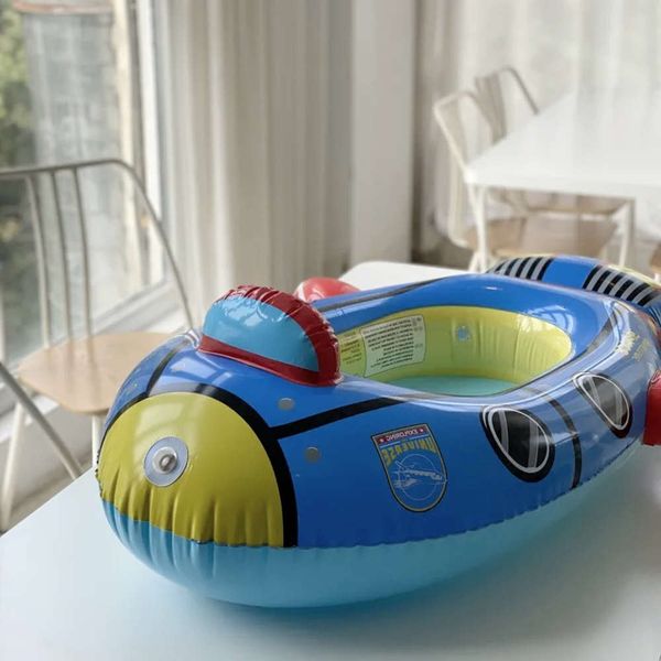 

swimming ring children's inflatable cartoon swimming seat floating boat