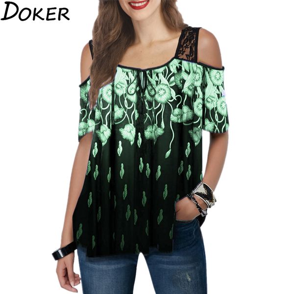 

tee shirt femme summer print off shoulder graphic tees women plus size fashions elegant t shirt women streetwear woman clothes 210423, White