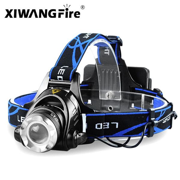 

headlamps 12000lumens led headlamp zoomable headlight head torch lamp by 18650 battery for fishing hunting