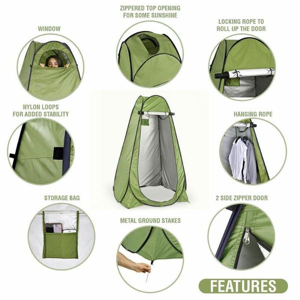 

tents and shelters portable quick open tent changing room privacy camping outdoor toilet beach rain camp shower shelter e0r1