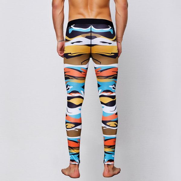 

women's leggings print cotton soft stretch breathable sports thermal long johns bottoming underwear pants trousers, Black