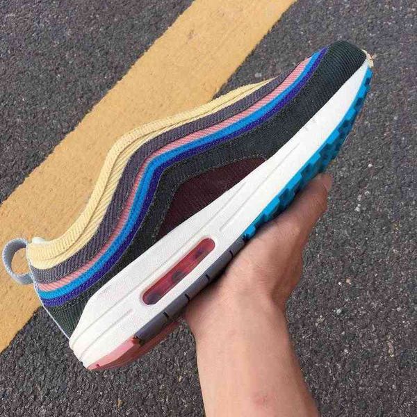 

c080520 2022 authentic sean wotherspoon x 1/97 vf sw hybrid men women outdoor shoes corduroy rainbow sports sneakers with box 36-47