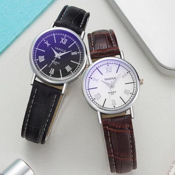 

wristwatches yazole lady girls women's watch simple casual students quartz watches for women girl clocks christmas gift relogio feminin, Slivery;brown