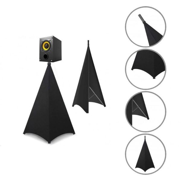 

computer speakers reliable wrinkle-durable lycra tripod stand skirt for party speaker scrim loudspeaker cover