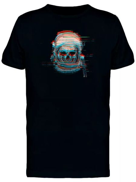 

Digital Glitch Astronaut Skull Men's Tee -Image by Shutterstock, White;black