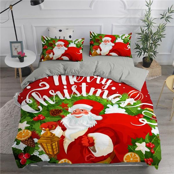 

bedding sets merry christmas, santa claus duvet cover comforter set bed full size single /twin//king modern