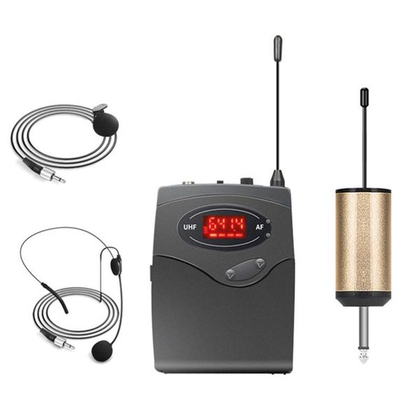 

wireless microphone system,wireless set with headset & lavalier lapel mics beltpack transmitter receiver microphones