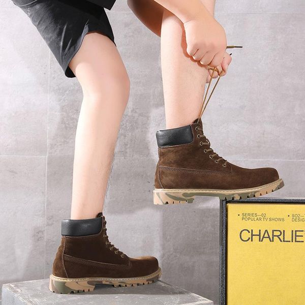 

boots women lace-up mens shoes warm fashion casual couple rubber ankle winter 100% pigskin leather, Black