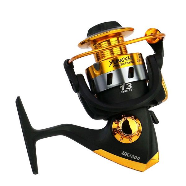 

baitcasting reels metal coil 13bb spinning fishing reel molinete de pesca 1000-7000 series left/right hand spool wheels