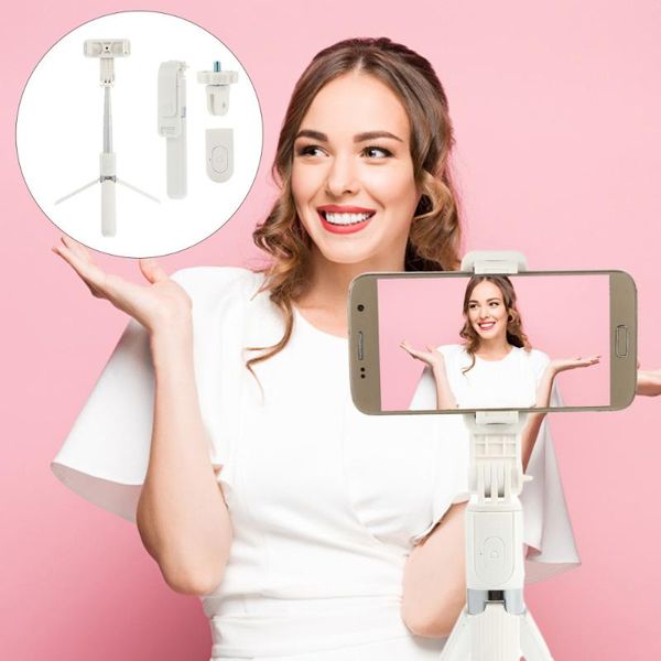 

selfie monopods 1 pc retractable folding tripod stand remote shutter stick