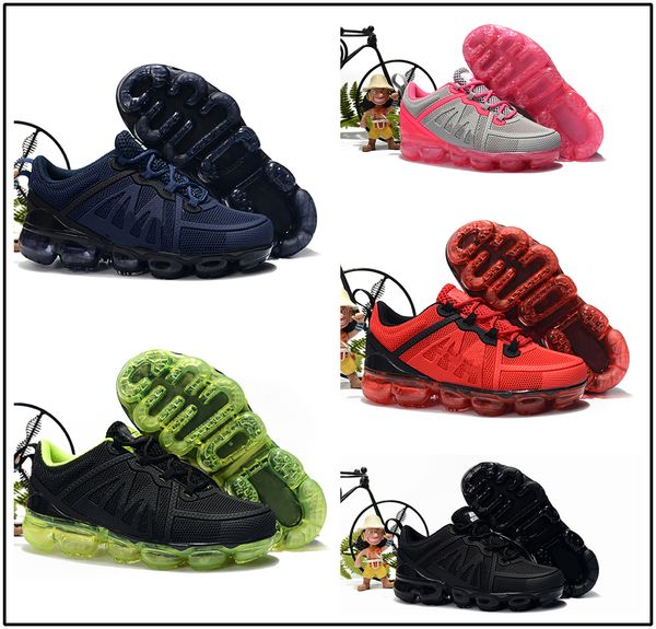 

2021 brand children boy girl runner casual shoes boys girls trainers knit sneaker cushion kids shoe size:24-35, Black