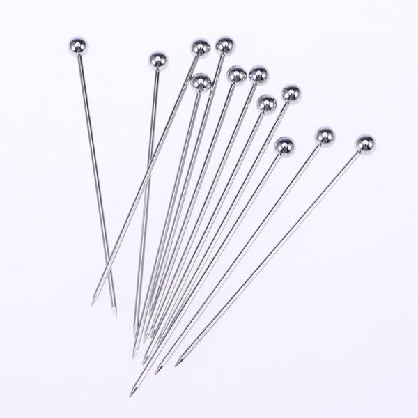 

forks 12pcs stainless steel cocktail picks fruit sticks toothpicks for party bar