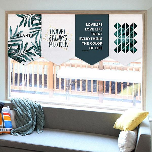 

curtain & drapes nordic green plants flag door small half cabinet decorative noren