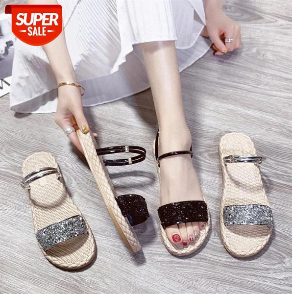 

women sandals rome bohemia breathable beach shoes roma leisure clip toe dual-purpose female soft #hb2m, Black