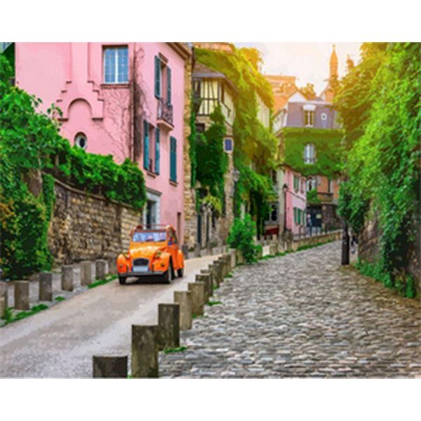 

paintings painting by numbers beautiful house and car acrylic oil hand painted art gift diy picture kits home decoration 40x50cm