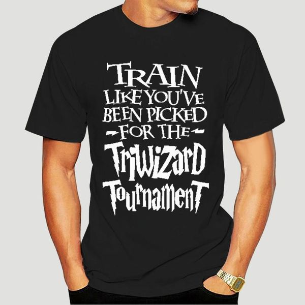 

men's t-shirts men clothing brand train like youve been picked for the triwizard tournament 2021 summer short sleeve t-shirt 3734x, White;black