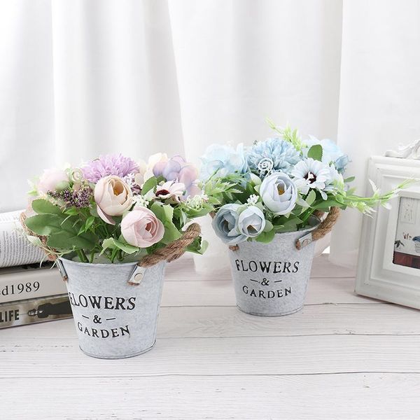 

decorative flowers & wreaths artificial flower set plants potted wedding home party decoration