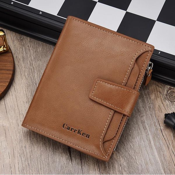 

korean fashion waxy leather plain zero wallet for both men and women purse wallets, Red;black