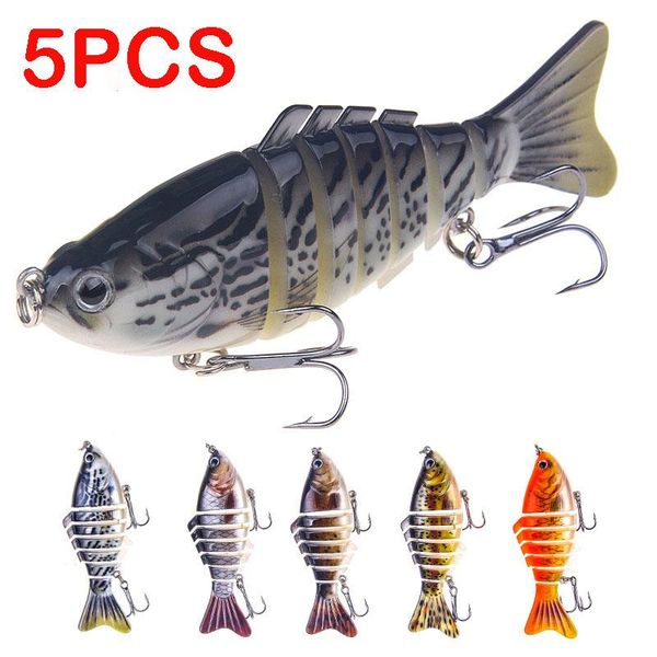 

decorations 1pcs fishing baits trolling swim minnow wobbler multi-section hard bait100mm15g artificial crankbait jerkbait tacklelure