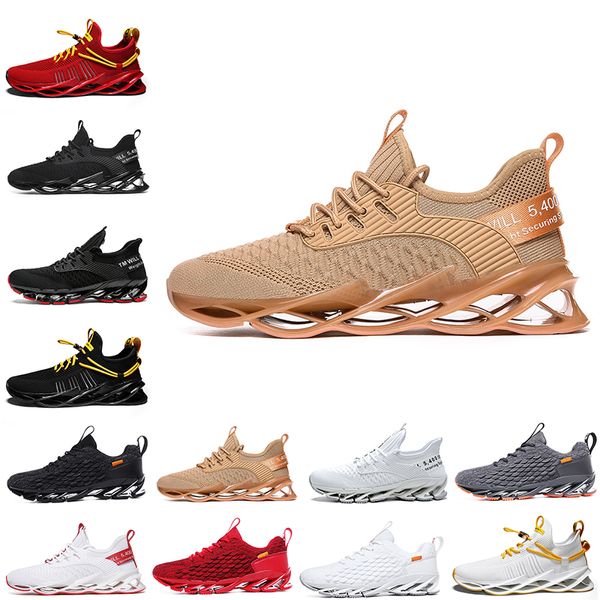 Wholesale não-marca homens mulheres correndo sapatos lâmina deslizamento em preto branco tudo vermelho cinza laranja ouro terracota guerreiros treinadores ao ar livre esportes sneakers 39-46