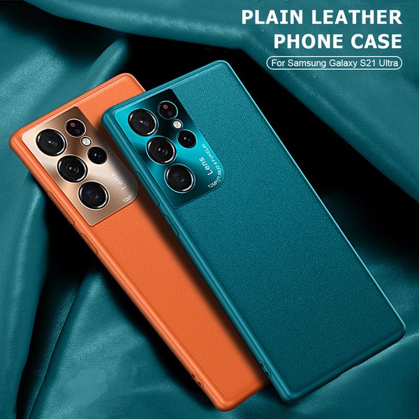 

thin leather cases for samsung galaxy s22 s21 plus s20 fe note 20 ultra fe a52s a32 a52 a72 case luxury hardware shell 97275