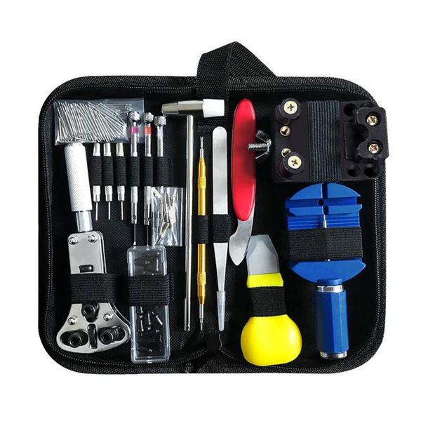 

147pcs/set watchmaker watch repair tool kit link pin remover case opener spring bar horlogemaker gereedschap professional hand sets