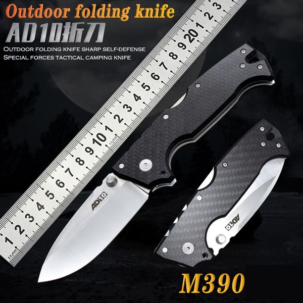 Neue Ankunft COLD STEEL AD-10 AD10 Klappmesser M390 Klinge Camping Outdoor Selbstverteidigung Rettung Überleben Jagd Taschenmesser Weihnachtsgeschenk