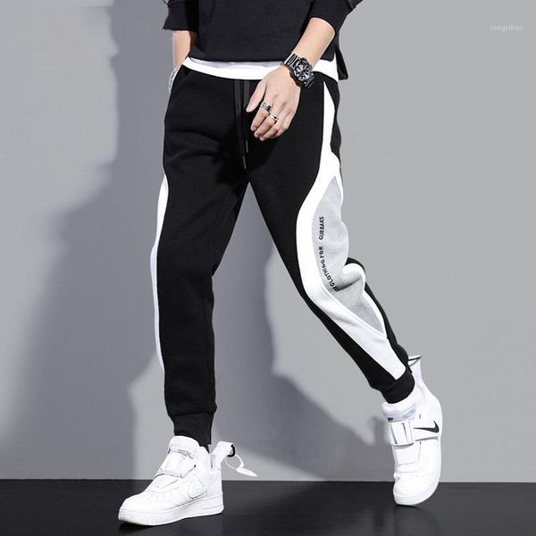 

men's pants men fashion plus size sweatpants mens casual brand loose sports trousers streetwear sweatpant exercise bottom 2021, Black