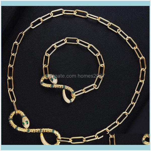 

necklaces & pendants jewelrykellybola luxury exquisite trendy chains cool snake necklace bracelet jewelry for women girl bridal wedding full, Silver
