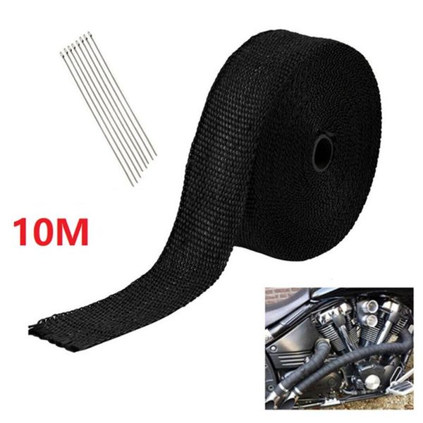 

motorcycle exhaust system 5/10/15m insulated tape banana belt car pipe muffler modified insulation anti-scald cloth
