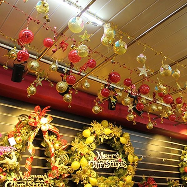 

factory outlet christmas decoration 24pcs/lot christmas tree decor ball bauble hanging xmas party ornament decorations f