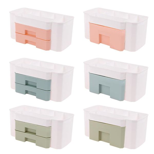 

plastic makeup organizers storage box cosmetic drawers jewelry display case deskmake up container boxes organizer & bins