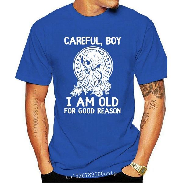 

men's t-shirts viking careful boy i'm old for good reason men t-shirt cotton s-3xl funny tee shirt, White;black
