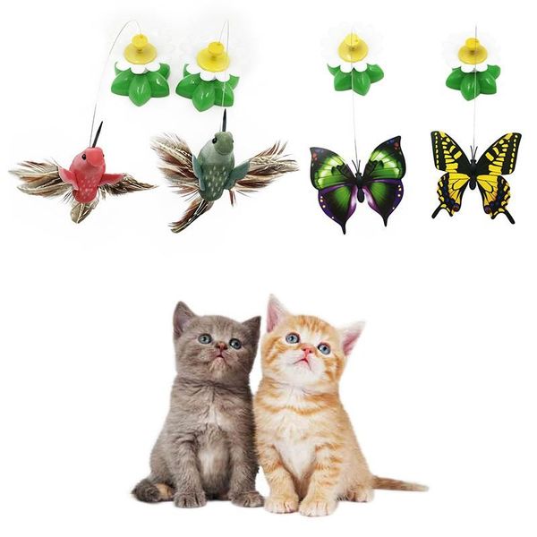 

cat toys funny pet most love electric rotating colorful butterfly bird seat scratchtoy for kitten