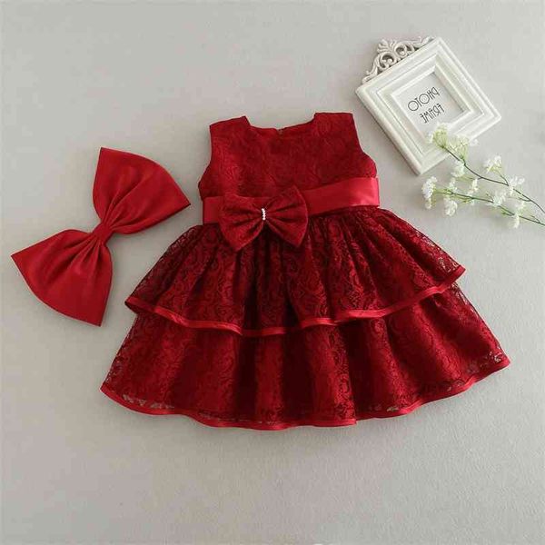 

children flower dress lovely children's first year baby girl princess dress, Red;yellow