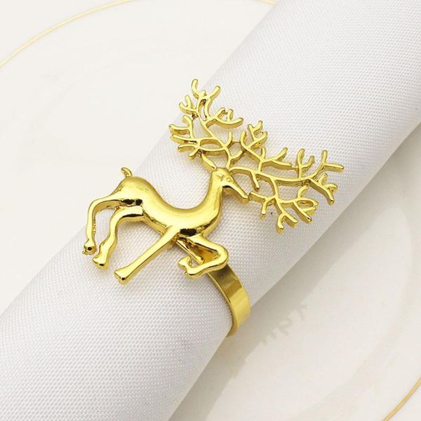 

napkin rings 6pcs cute deer design ring alloy holder wedding christmas party table decoration bar restaurant supply