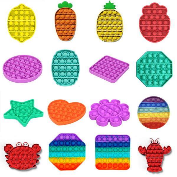 

push pop toy bubble sensory fidget toy autism stress reliever squeeze sensory toy for kids family party favor sea shipping ffa4592
