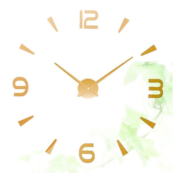 

acrylic mirror creative digital wall clock 3d fashion simple post without battery clocks