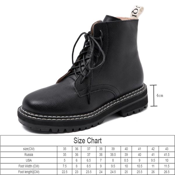 

boots women shoes ankle 2021 autumn british wind genuine leather thick with fur ladies short motorcycle, Black