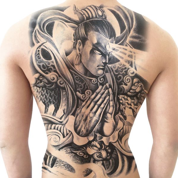

erlang shenman back tattoo sticker waterproof men and women durable simulation